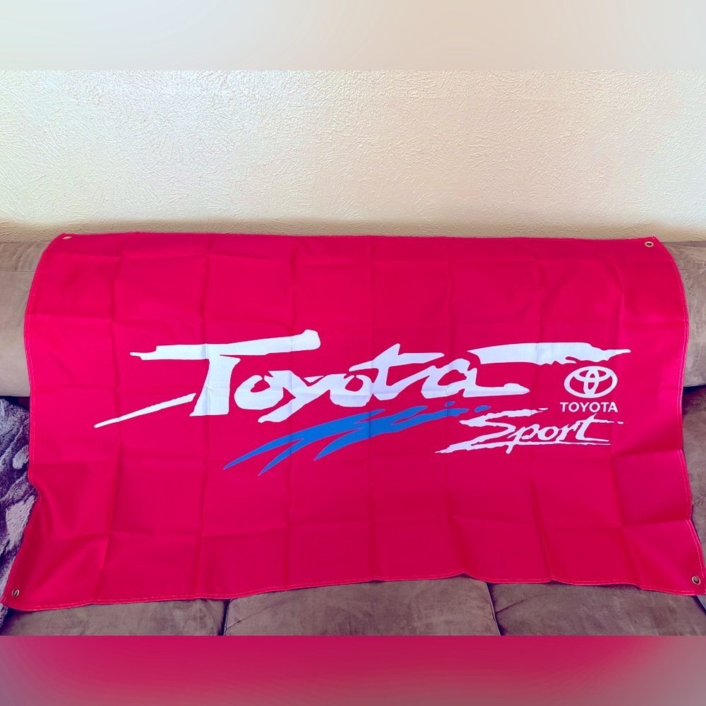 Toyota Sport Red Banner Size 4’10” x 3’